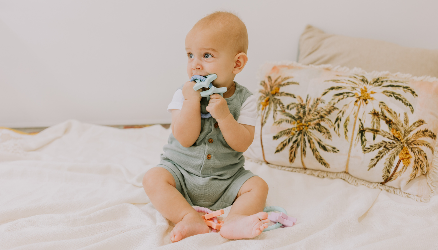 Baby Boy with Teether
