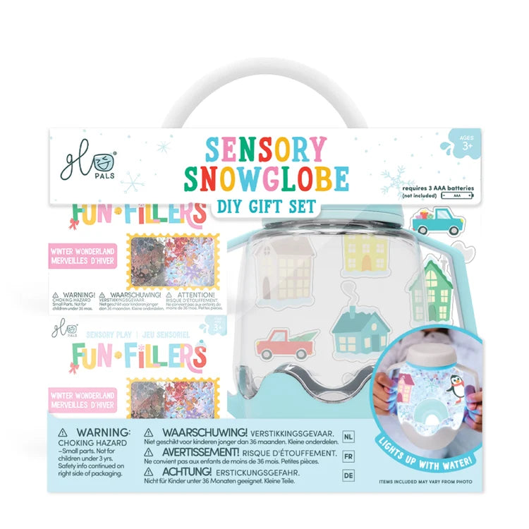 DIY Sensory Jar Gift Set - Sensory Snow globe