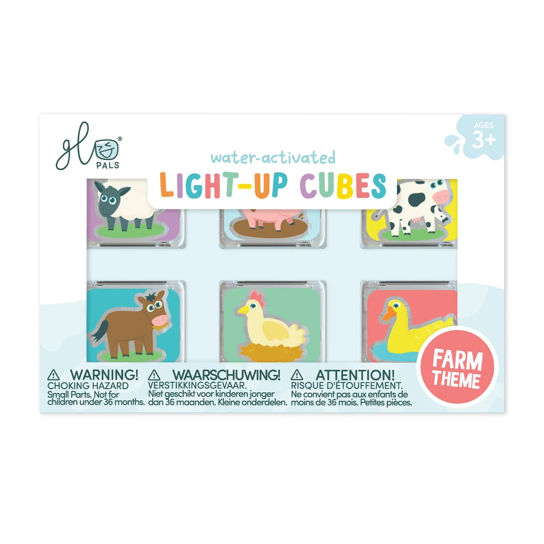 Glo Pal Light-Up Cubes 6-Pack FARM 🐮