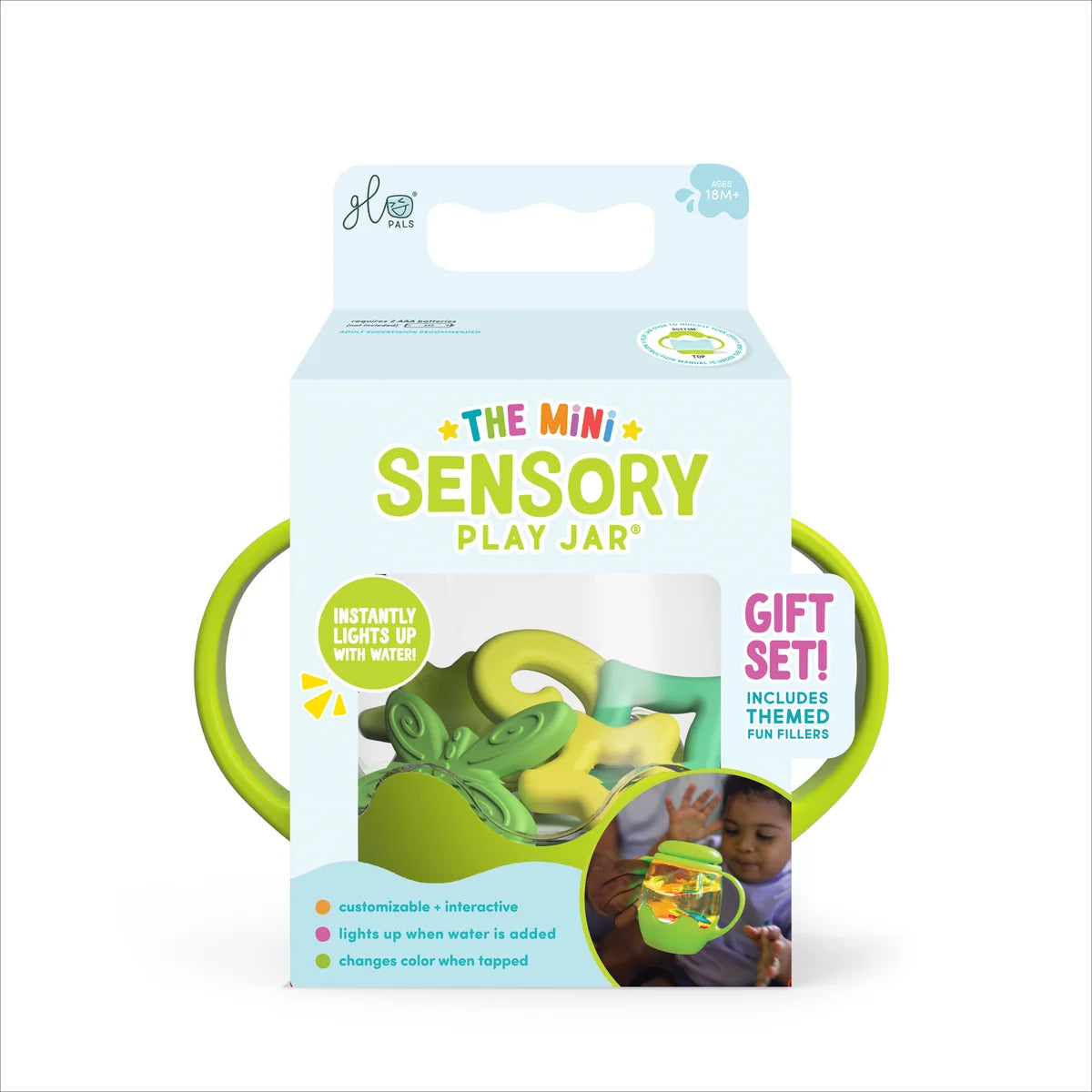 Mini Sensory Play Jar® Gift Set - GREEN Firefly