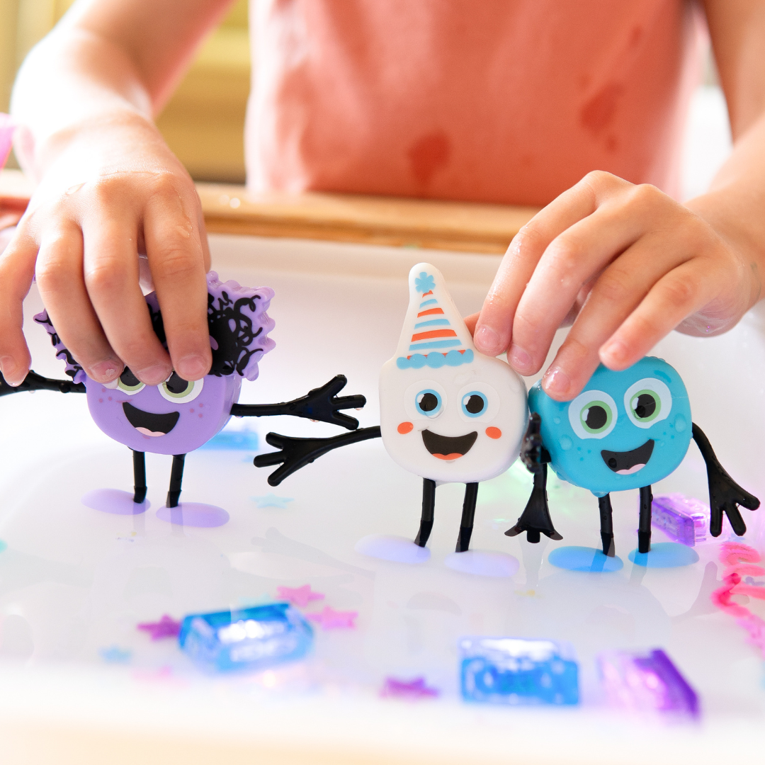 Glo Pals Character in Sensory Tray