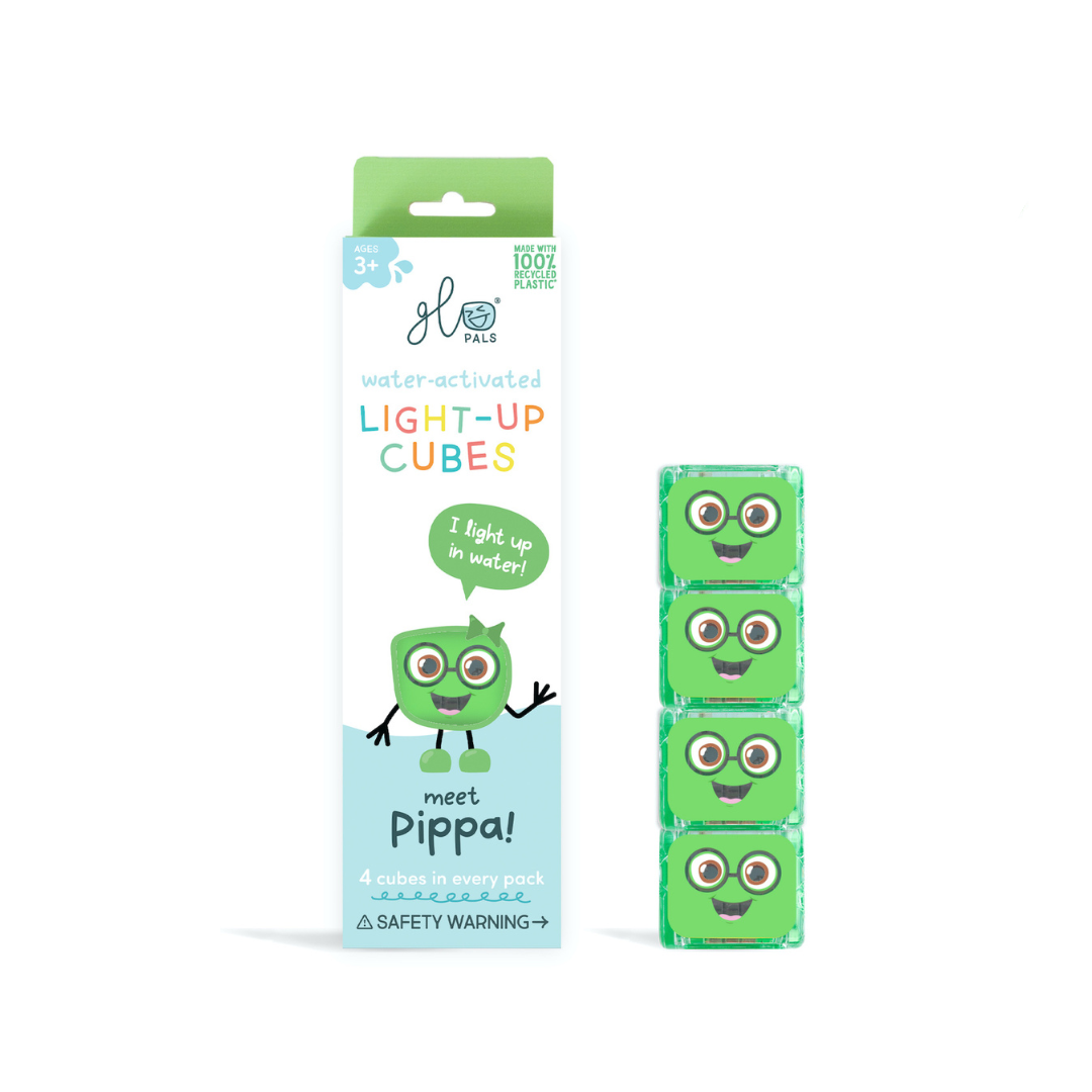 Glo Pals - Light Up Glo Cubes - Pippa Green