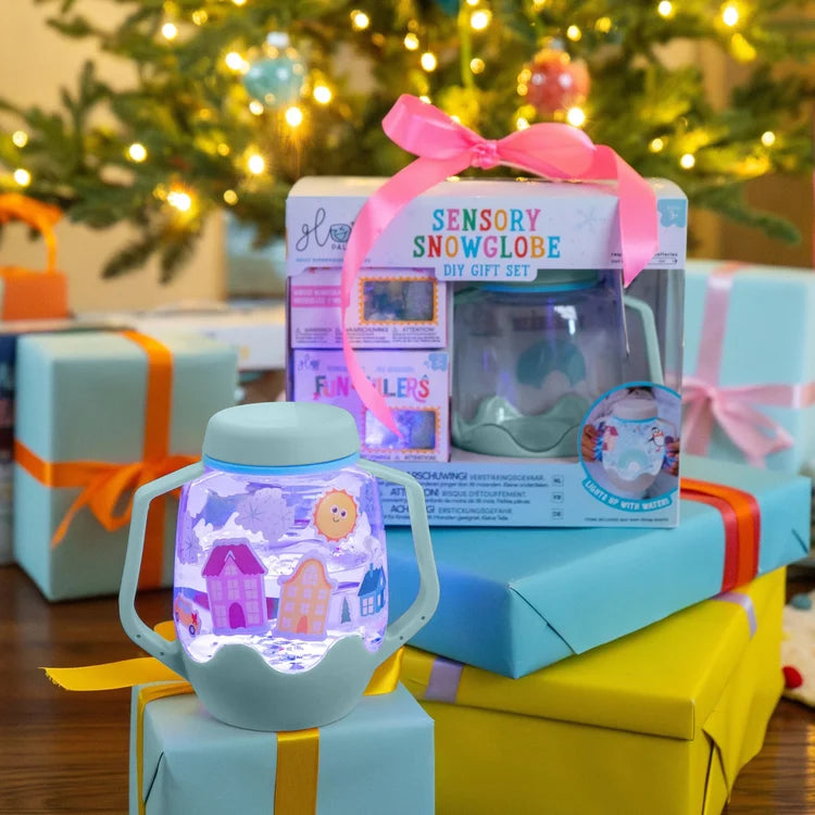 DIY Sensory Jar Gift Set - Sensory Snow globe
