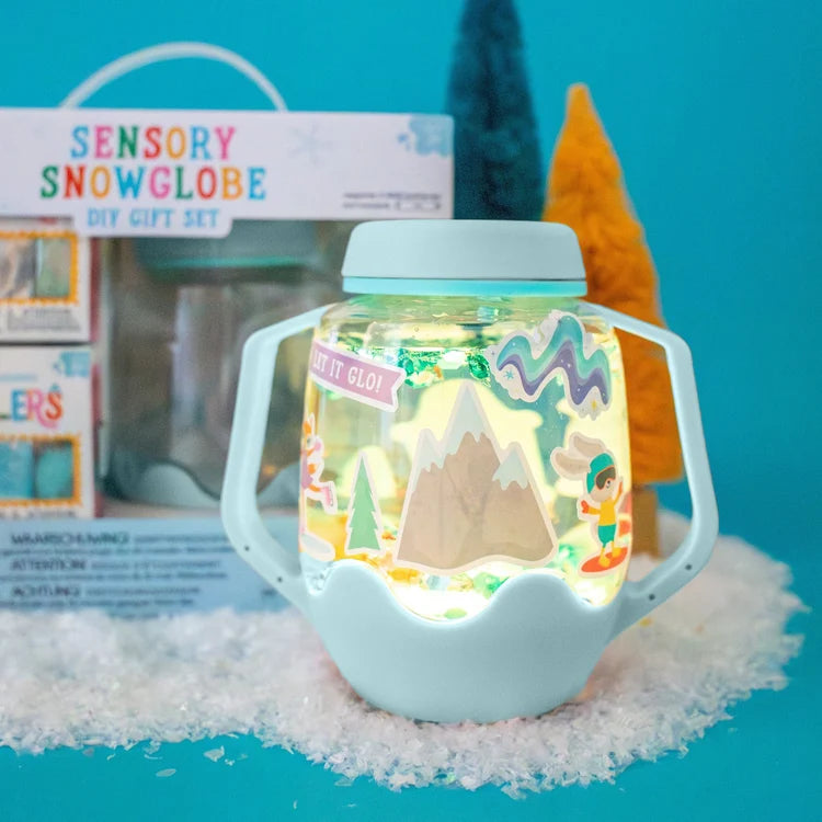 DIY Sensory Jar Gift Set - Sensory Snow globe