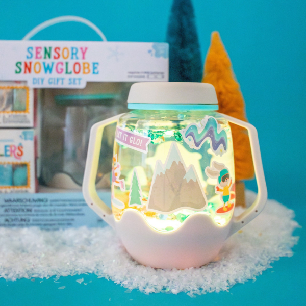 DIY Sensory Jar Gift Set - Sensory Snow globe