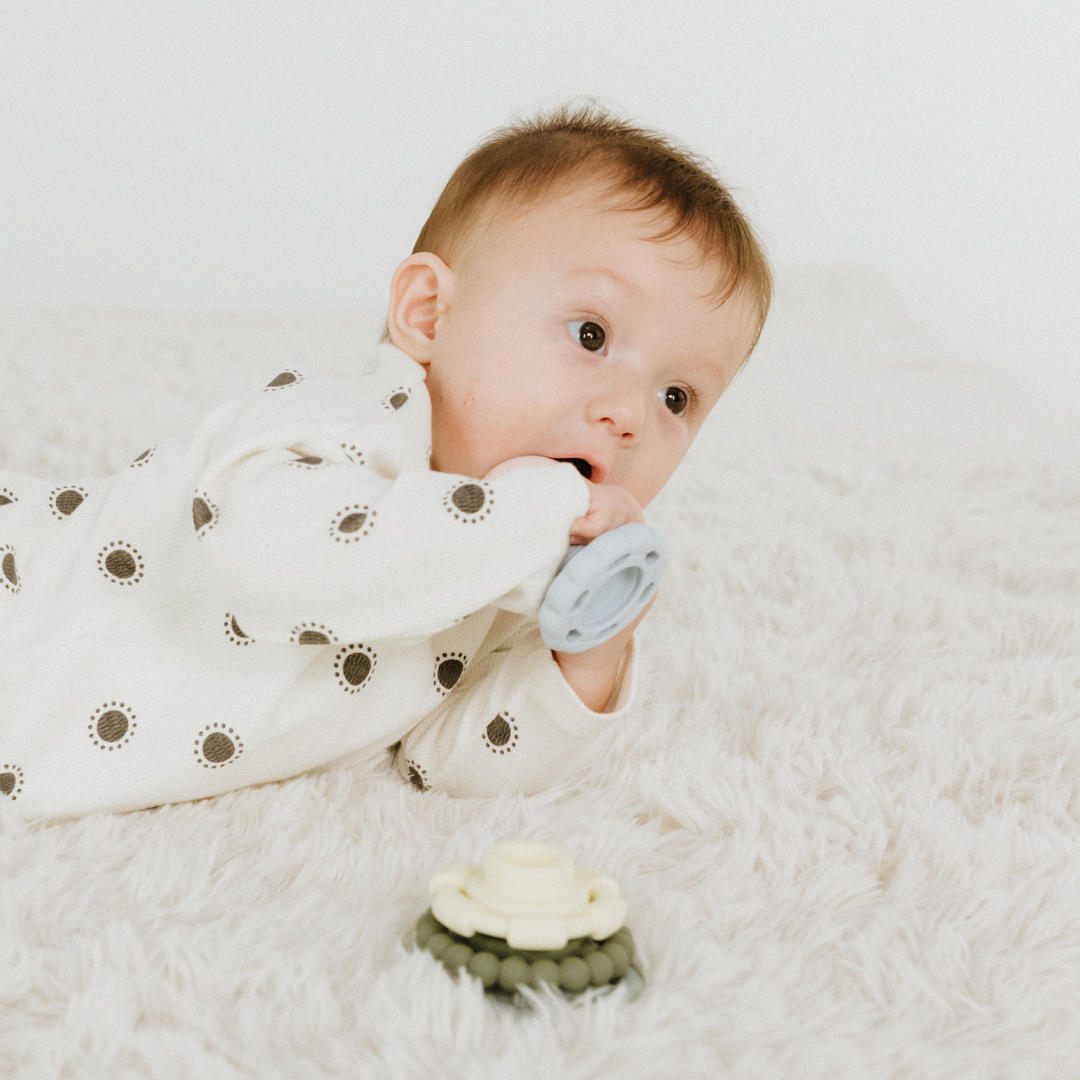 Baby chewing stacking toy