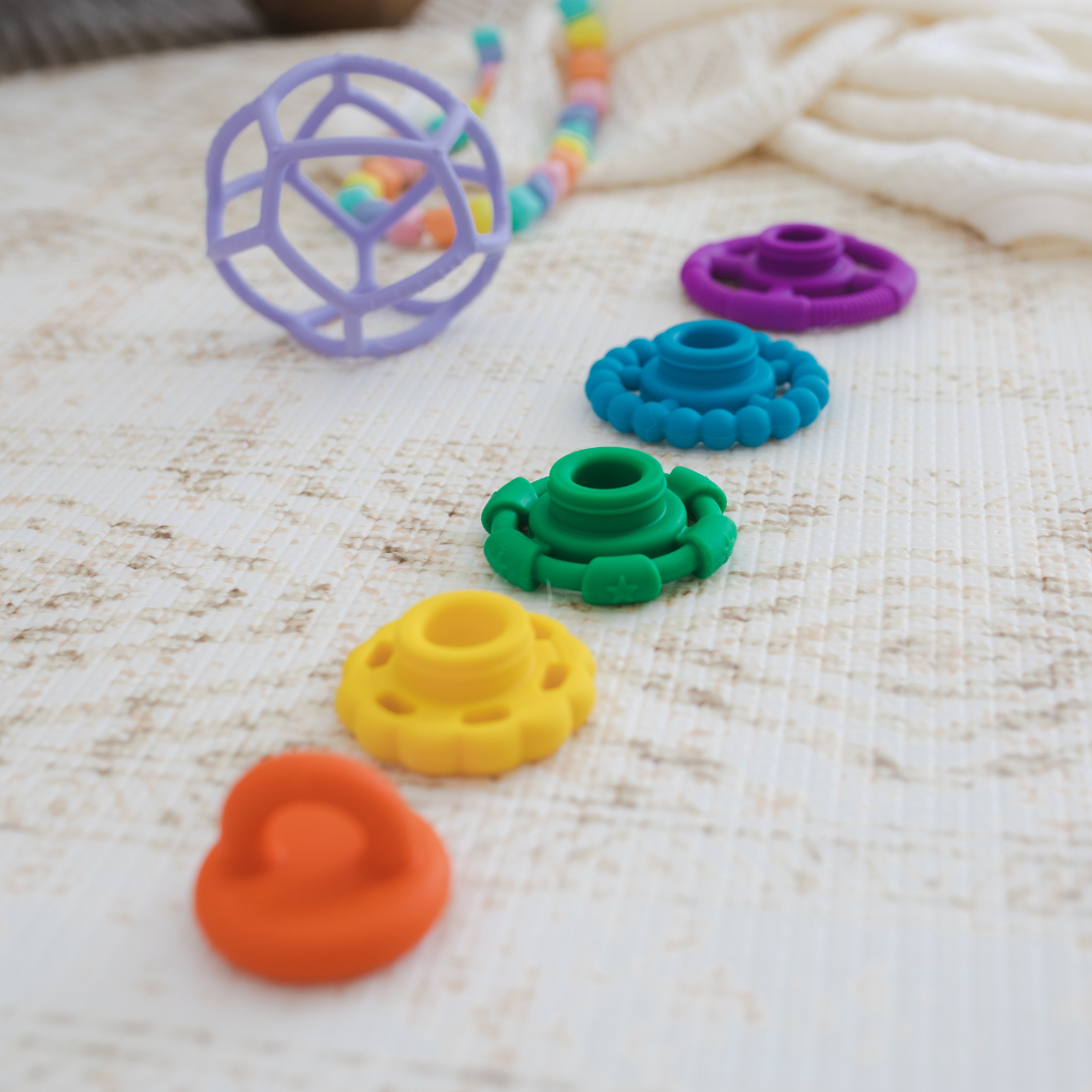Flatlay of Jellystone Rainbow Stacker