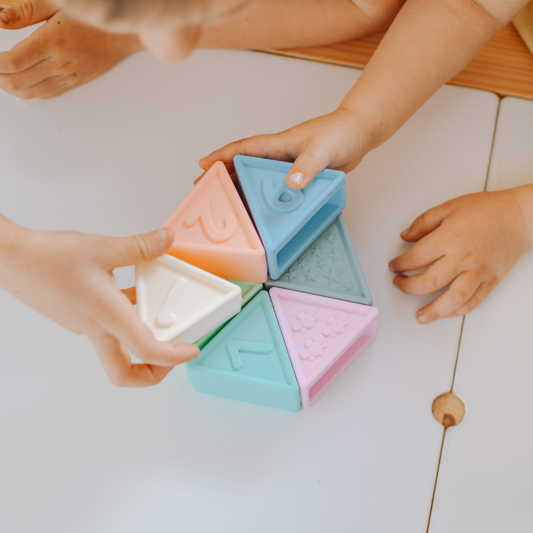 Silicone pastel triblox