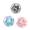 Silicone sensory balls on white background