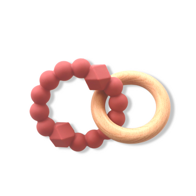 Moon Teether Dusty Pink