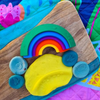Silicone Rainbow Toy and Playdough