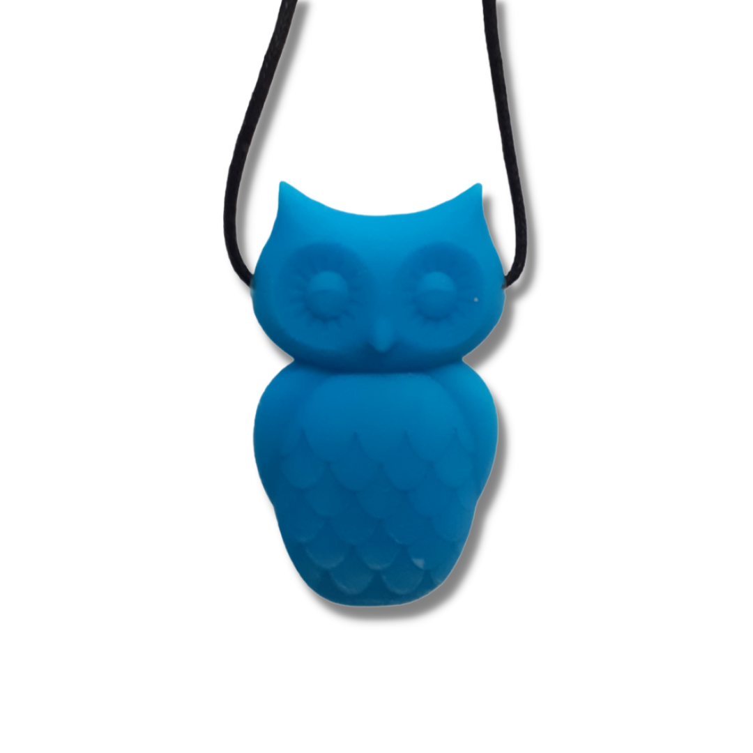Owl Pendant Blue Hawaiian