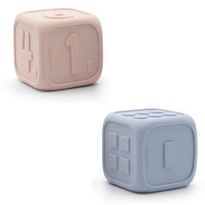 Two Silicone Dice on White Background