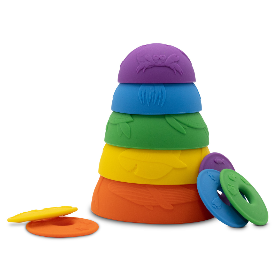 Jellystone Ocean Stacking Cups - Earth Jellystone Ocean Stacking Cups - Earth